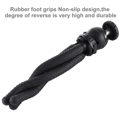 PULUZ Mini Octopus Flexible Tripod Holder with Ball Head for SLR Cameras, GoPro, Cellphone, Size: 25cmx4.5cm, 25cm Tripod