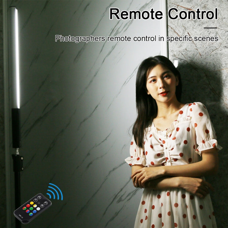 PULUZ RGB Colorful Photo LED Stick Adjustable Color Temperature Handheld LED Fill Light with Remote Control, Remote Fill Light
