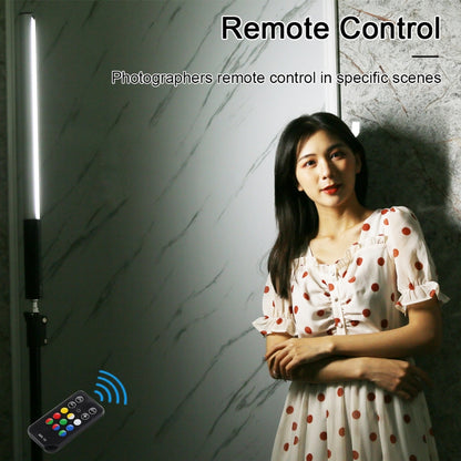 PULUZ RGB Colorful Photo LED Stick Adjustable Color Temperature Handheld LED Fill Light with Remote Control, Remote Fill Light