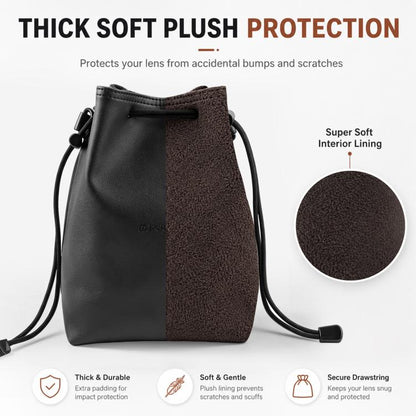 PULUZ Camera Protective Inner Bag Thick Padded Carrying Pouch with Shoulder Strap for Mirrorless & DSLR Cameras, Size: M, Size: M