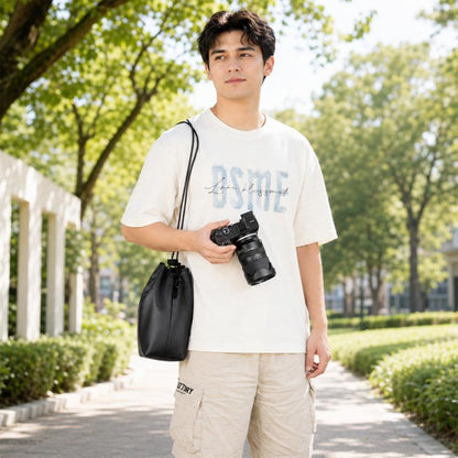 PULUZ Camera Protective Inner Bag Thick Padded Carrying Pouch with Shoulder Strap for Mirrorless & DSLR Cameras, Size: L, Size: L