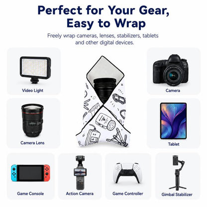 PULUZ 45 x 45cm Camera Wrap Cloth Foldable Microfiber Camera Lens Protective Wrap