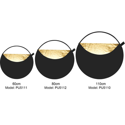 PULUZ 110cm 5 in 1 (Silver / Translucent / Gold / White / Black) Folding Photo Studio Reflector Board, 110cm Reflector