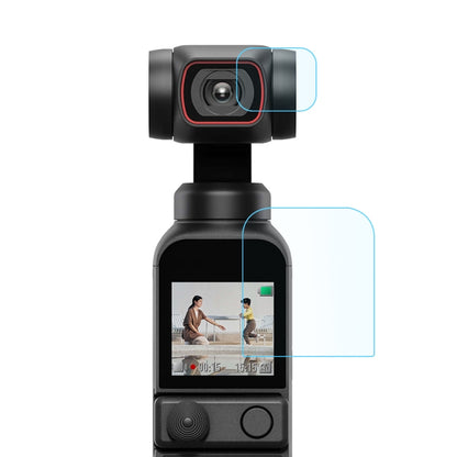 PULUZ 9H 2.5D HD Tempered Glass Lens Protector + Screen Film for DJI OSMO Pocket 2, For DJI OSMO Pocket 2