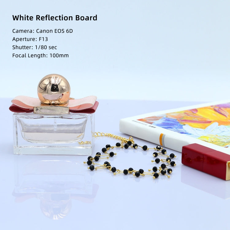 PULUZ 20cm Photography Acrylic Reflective Display Table Background Board, 20cm