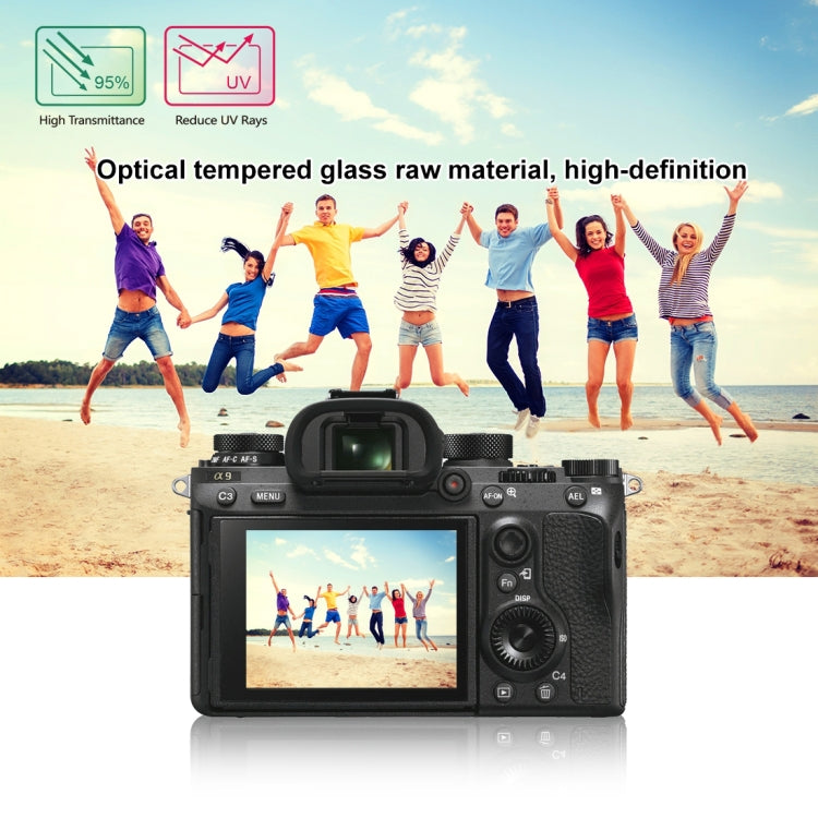 PULUZ 2.5D 9H Tempered Glass Film for Sony ILCE-9 (A9), Compatible with Sony A99 / HX400 / H300 / A99II / A7RIII / A7RII / A77II / WX500 / HX90V / HX7 / HX9 / HX100 / WX9 / HX30 / HX200 / W670 / W630 / WX100, Samsung WB1100 / EX2F, Olympian VH-410...