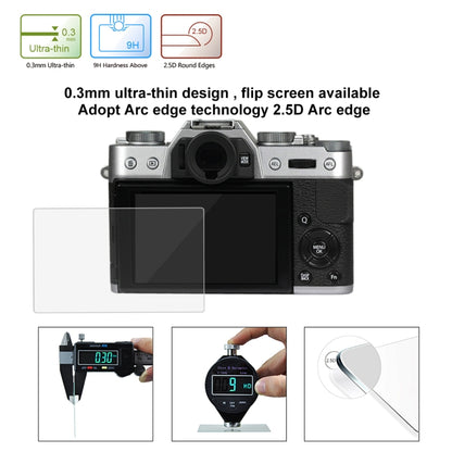 PULUZ 2.5D 9H Tempered Glass Film for Fujifilm X-T10, Compatible with Fujifilm X-A1 / X-A2 / X-M1 / X30 / X-T20 / X-T30 / X-T100 / X-E3, Panasonic GF8, Nikon S2, Casio ZS240 / ZS210 / ZS190 / EX-FR200 / EX-FR110H / EX-FR100L / EX-FRX10...