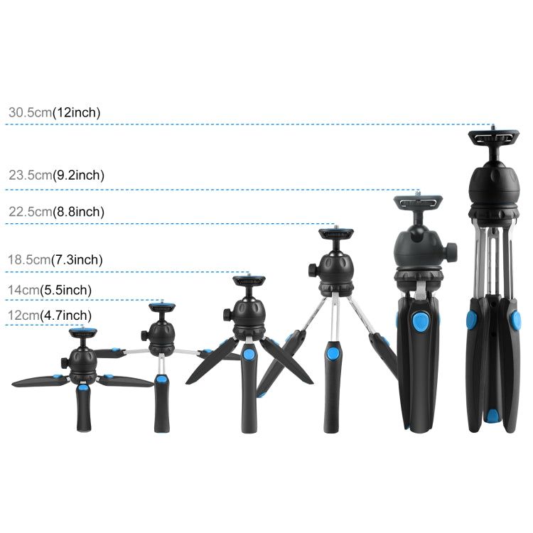 PULUZ Mini VLOG Live Stabilizer Stand Tripod with Phone Clamp for Smartphones, Mini VLOG Live Stabilizer(Blue), Mini VLOG Live Stabilizer(Red)