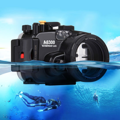 PULUZ 40m Underwater Depth Diving Case Waterproof Camera Housing for Sony A6300 (E PZ 16-50mm F3.5-5.6 OSS), For A6300