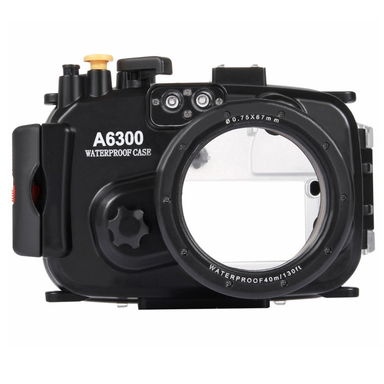 PULUZ 40m Underwater Depth Diving Case Waterproof Camera Housing for Sony A6300 (E PZ 16-50mm F3.5-5.6 OSS), For A6300