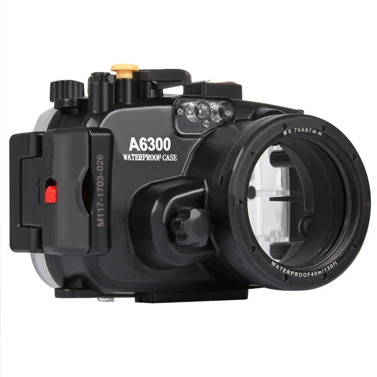 PULUZ 40m Underwater Depth Diving Case Waterproof Camera Housing for Sony A6300 (E PZ 16-50mm F3.5-5.6 OSS), For A6300