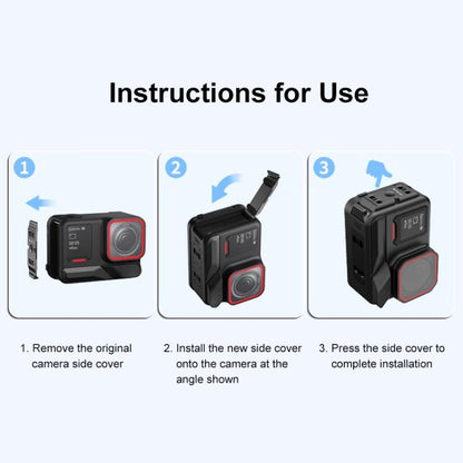 PULUZ ACE / AC Aluminum Alloy Battery Side Interface Cover for Insta360 Ace Pro 2, For Insta360 Ace Pro 2 ACE/AC Port
