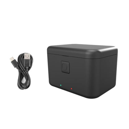 For Insta360 X5 PULUZ Dual-Batteries Charging Box Battery & Memory Card Storage Case, For Insta360 X5 Batteries Charging Box