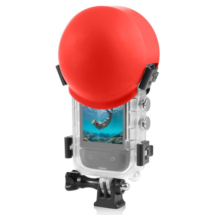 For Insta360 X5 PULUZ Invisible Dive Case Lens Guard Silicone Protective Lens Cap Cover, For Insta360 X5