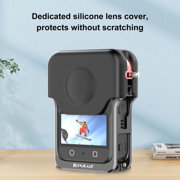 For DJI Osmo 360 PULUZ Aluminum Alloy Protective Cage Expansion Frame with Lens Cover, For DJI Osmo 360 Protective Cage
