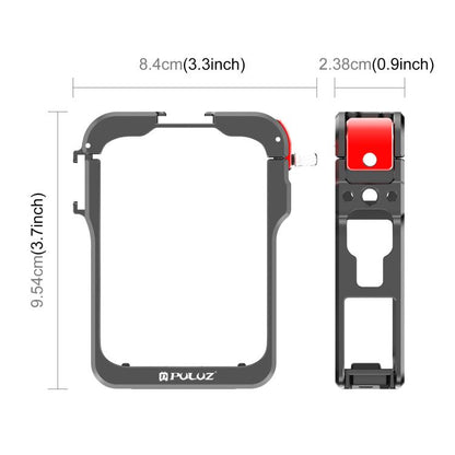 For DJI Osmo 360 PULUZ Aluminum Alloy Protective Cage Expansion Frame with Lens Cover, For DJI Osmo 360 Protective Cage