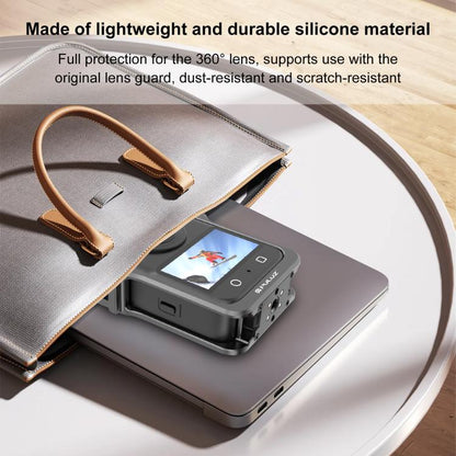 For DJI Osmo 360 PULUZ Aluminum Alloy Protective Cage Expansion Frame with Lens Cover, For DJI Osmo 360 Protective Cage