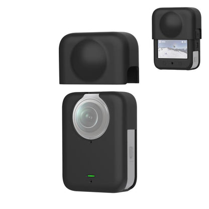 For DJI Osmo 360 PULUZ Silicone Body Protective Cover with Lens Cover, Body Cover with Lens Cover (Black), Body Cover with Lens Cover (Grey)