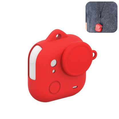 For Insta360 GO Ultra PULUZ Body Silicone Protective Cover with Lens Cap & Lanyards, Protective Cover (Black), Protective Cover (Red), Protective Cover (White)