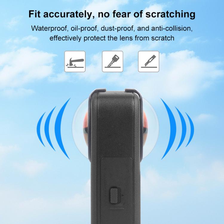 For DJI Osmo 360 PULUZ Optical Tempered Glass Cover Protective Lens Guard