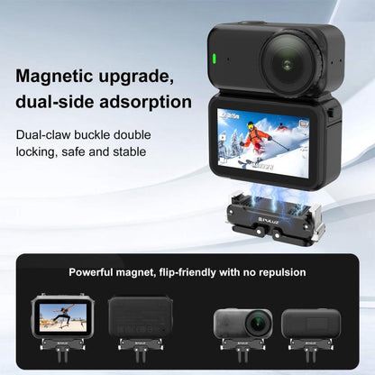 For DJI Osmo Nano PULUZ Magnetic Metal Quick Release Base Mount