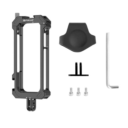 For Insta360 X3 PULUZ Metal Protective Cage Rig Housing Frame with Expand Cold Shoe Base & Tripod Adapter, For Insta360 X3