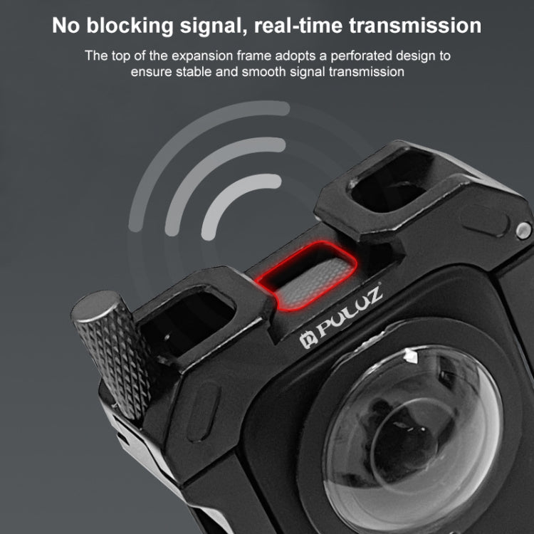 For Insta360 X3 PULUZ Metal Protective Cage Rig Housing Frame with Expand Cold Shoe Base & Tripod Adapter, For Insta360 X3