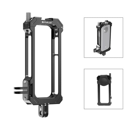For Insta360 X3 PULUZ Metal Protective Cage Rig Housing Frame with Expand Cold Shoe Base & Tripod Adapter, For Insta360 X3
