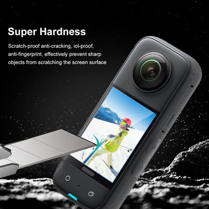 For Insta360 X3 PULUZ 2pcs Curved  HD Screen Film, For Insta360 X3