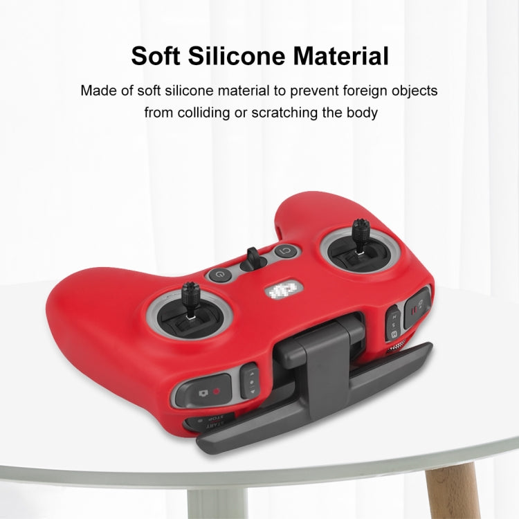 For DJI FPV Combo Remote Control PULUZ Silicone Protective Case with Neck Strap, For DJI FPV Combo Remote Control with Neck Strap