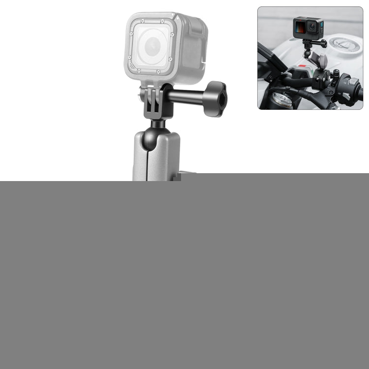 PULUZ Motorcycle Crab Pliers Clip Arm Mount with Mount Adapter & Long Screw