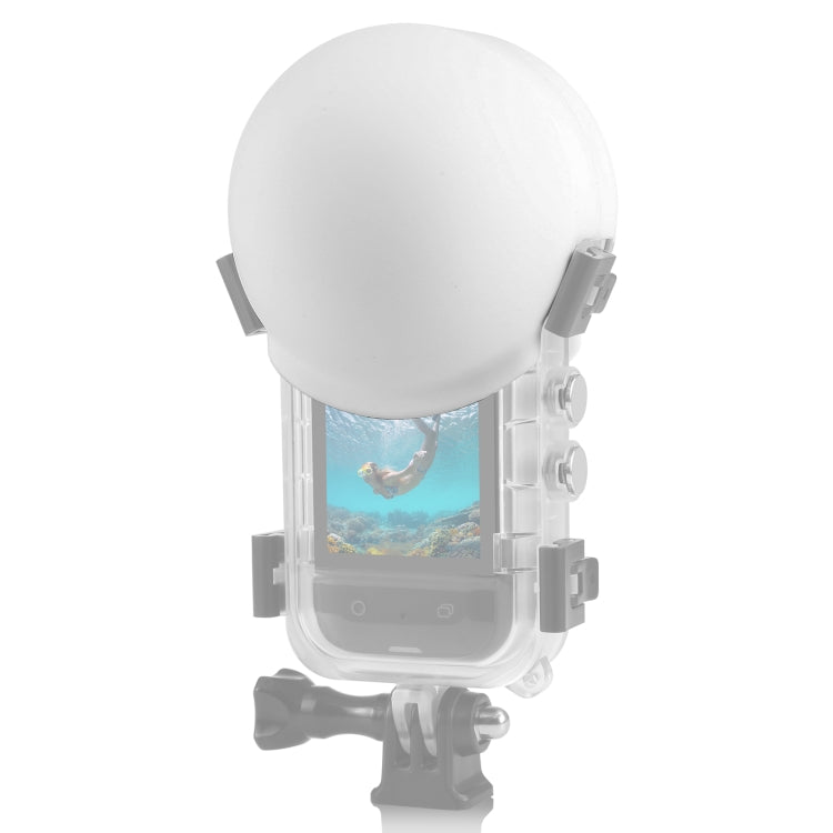 For Insta360 X3 PULUZ Invisible Dive Case Lens Guard Silicone Protective Cover, For Insta360 X4 / X3