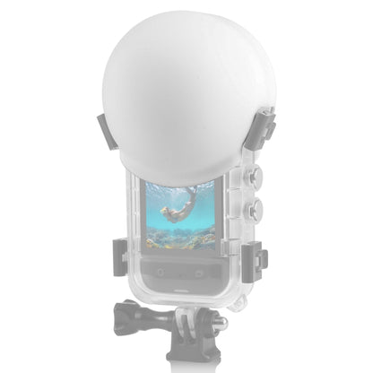 For Insta360 X3 PULUZ Invisible Dive Case Lens Guard Silicone Protective Cover, For Insta360 X4 / X3
