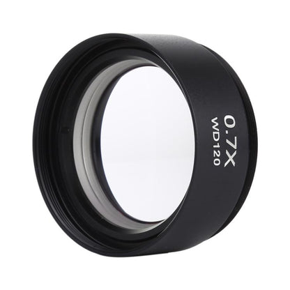 Stereo Microscopes Auxiliary Objective Lens Barlow Lens Magnifier 0.7X WD120, 0.7X WD120