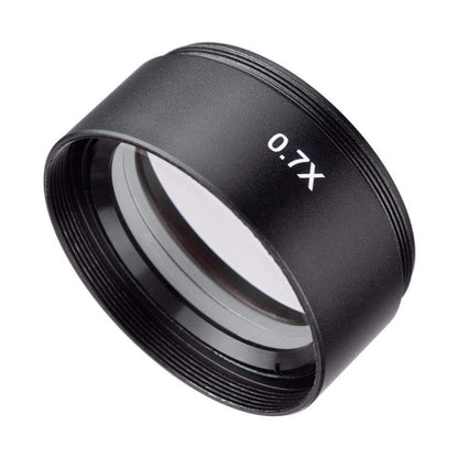 Stereo Microscopes Auxiliary Objective Lens Barlow Lens Magnifier 0.7X WD120, 0.7X WD120