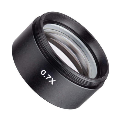 Stereo Microscopes Auxiliary Objective Lens Barlow Lens Magnifier 0.7X WD120, 0.7X WD120