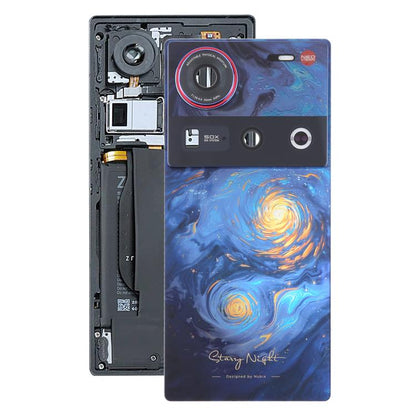For ZTE nubia Z70 Ultra NX733J NX736J Glass Battery Back Cover with Camera Lens Cover, For ZTE nubia Z70 Ultra