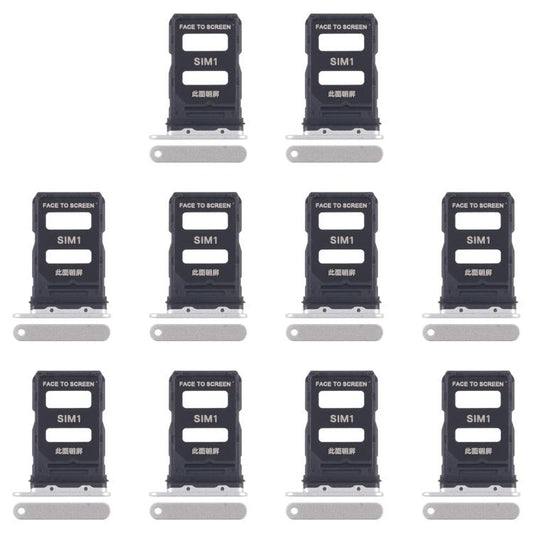 For Xiaomi 15 10pcs Original SIM Card Tray + SIM Card Tray, For Xiaomi 15(Original)