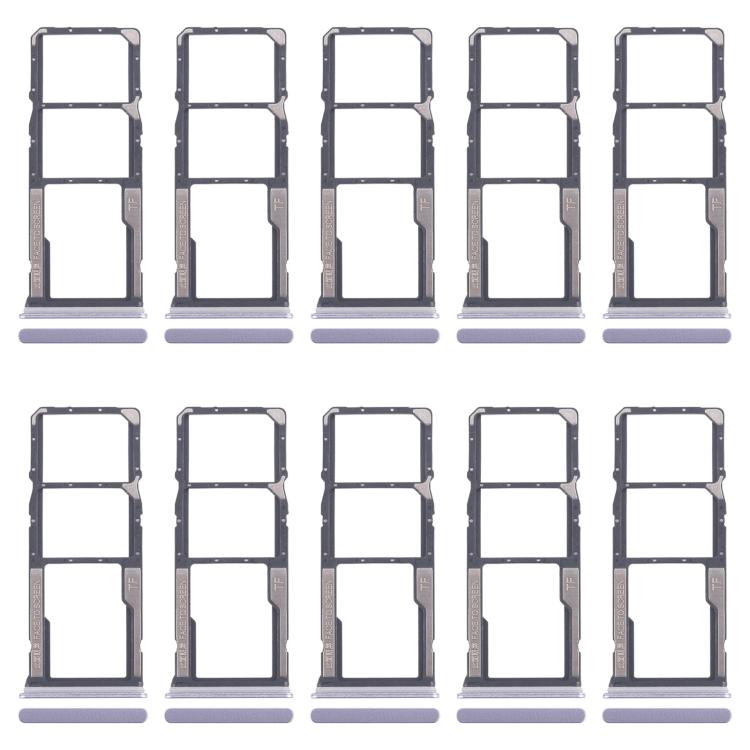 For Xiaomi Redmi 14R 5G 10pcs Original SIM Card Tray + SIM Card Tray + Micro SD Card Tray, For Xiaomi Redmi 14R 5G(Original)