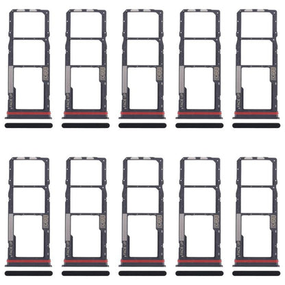 For Motorola Moto G04s 10pcs Original SIM Card Tray + SIM Card Tray + Micro SD Card Tray, For Motorola Moto G04s, For Motorola Moto G04s(Original)