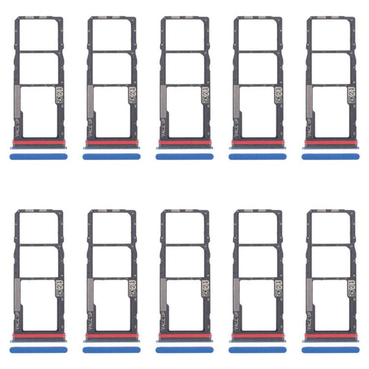 For Motorola Moto G04s 10pcs Original SIM Card Tray + SIM Card Tray + Micro SD Card Tray, For Motorola Moto G04s, For Motorola Moto G04s(Original)