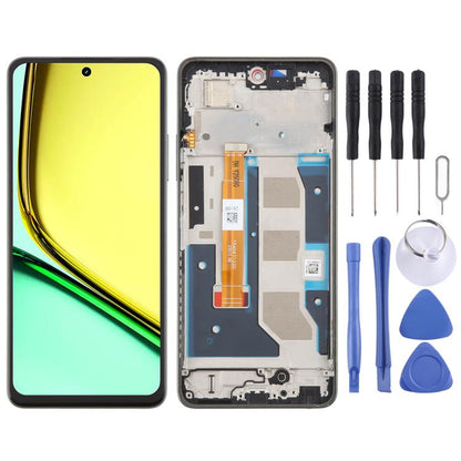 For Realme C67 4G RMX3890 OEM LCD Screen Digitizer Full Assembly with Frame, For Realme C67 4G, For Realme C67 4G(Dark Green)