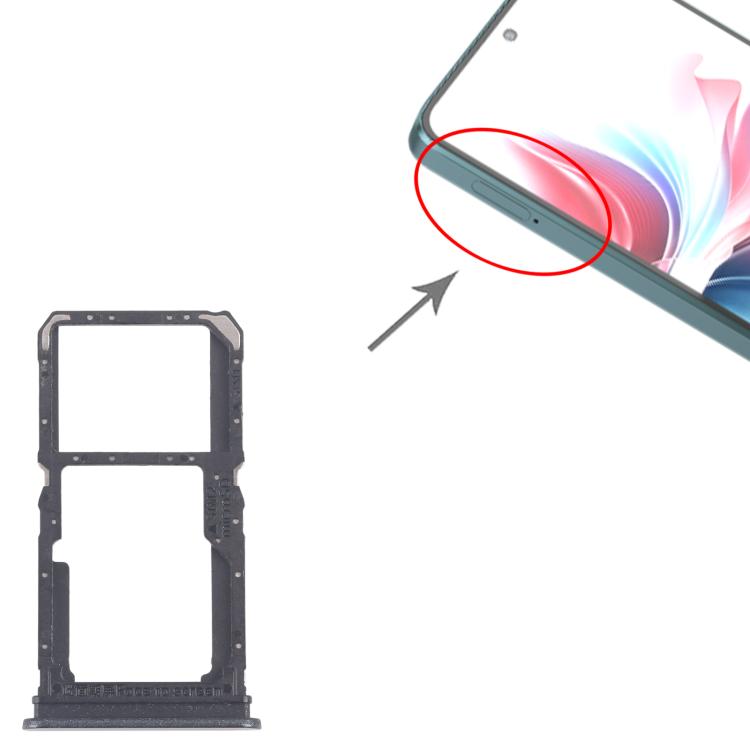 For OPPO F25 Pro 10pcs Original SIM Card Tray + SIM Card Tray / Micro SD Card Tray, For OPPO F25 Pro (Original)