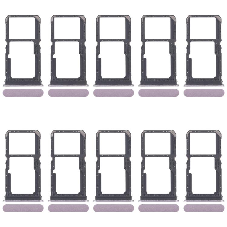 For OPPO Reno11 F CPH2603 10pcs Original SIM Card Tray + SIM Card Tray / Micro SD Card Tray, For OPPO Reno11 F (Original)