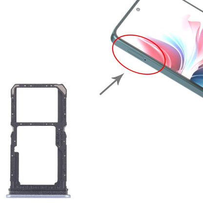 For OPPO Reno11 F CPH2603 10pcs Original SIM Card Tray + SIM Card Tray / Micro SD Card Tray, For OPPO Reno11 F (Original)