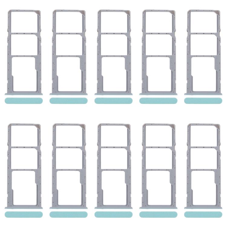 For Realme Note 50 RMX3834 10pcs Original SIM Card Tray + SIM Card Tray + Micro SD Card Tray, For Realme Note 50 (Original)