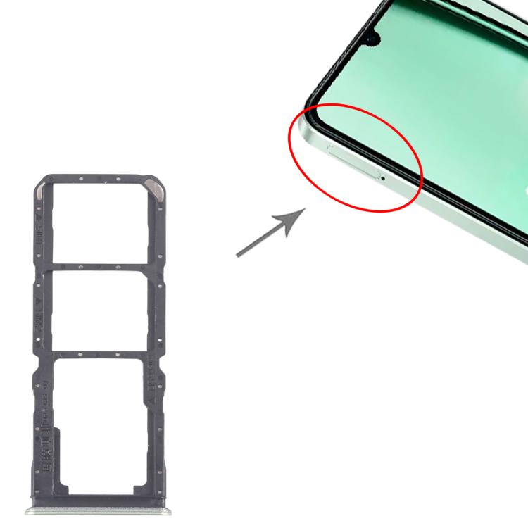 For Realme Note 60x 4G RMX3938 10pcs Original SIM Card Tray + SIM Card Tray + Micro SD Card Tray, For Realme Note 60x 4G(Original)