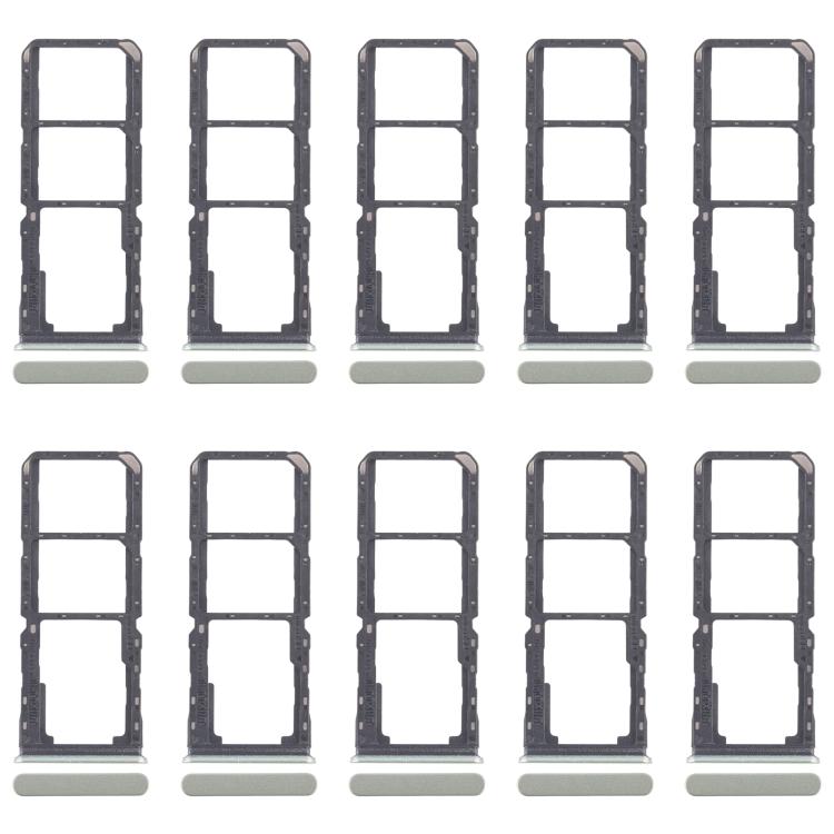 For Realme 11 5G RMX3780 10pcs Original SIM Card Tray + SIM Card Tray + Micro SD Card Tray, For Realme 11 5G(Original)