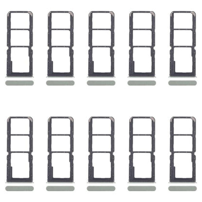 For Realme C67 4G RMX3890 10pcs Original SIM Card Tray + SIM Card Tray + Micro SD Card Tray, For Realme C67 4G(Original), For Realme C67 4G(Original,Light Green)