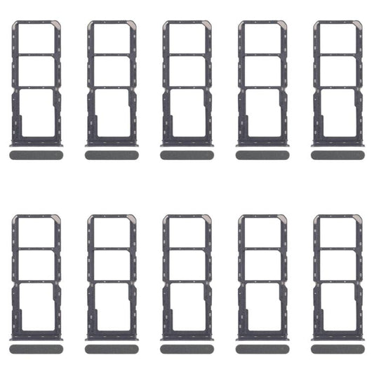 For Realme 12 Lite 4G 10pcs Original SIM Card Tray + SIM Card Tray + Micro SD Card Tray, For Realme 12 Lite 4G(Original,Dark Green), For Realme 12 Lite 4G(Original)